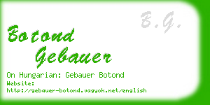 botond gebauer business card